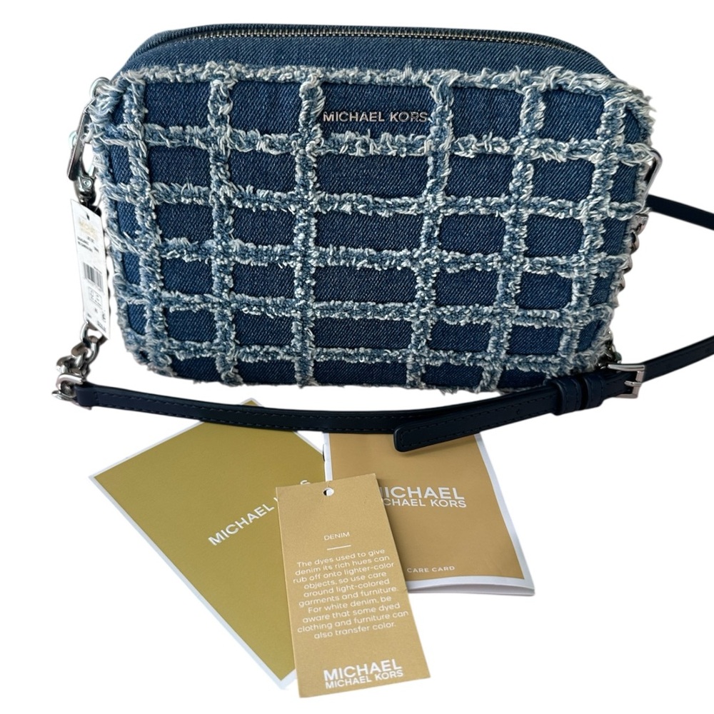 Michael Kors Blue Denim Camera Bag